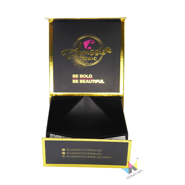 Customized Assorted Textured Matt Art Paper Foldable magnetic Candle Gift box with inserts Candle Packaging Boxes with black r