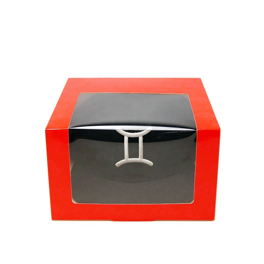 Baseball Cap Hat Paper Color Box Custom Your Logo Snapcap Box Storage Display Boxes Wholesale with Window Packaging for Shipping