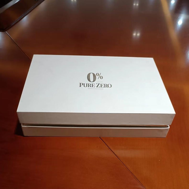 Custom Logo White Rigid Hard Case Cardboard Packaging Lid And Base Rigid Paper Gift Box