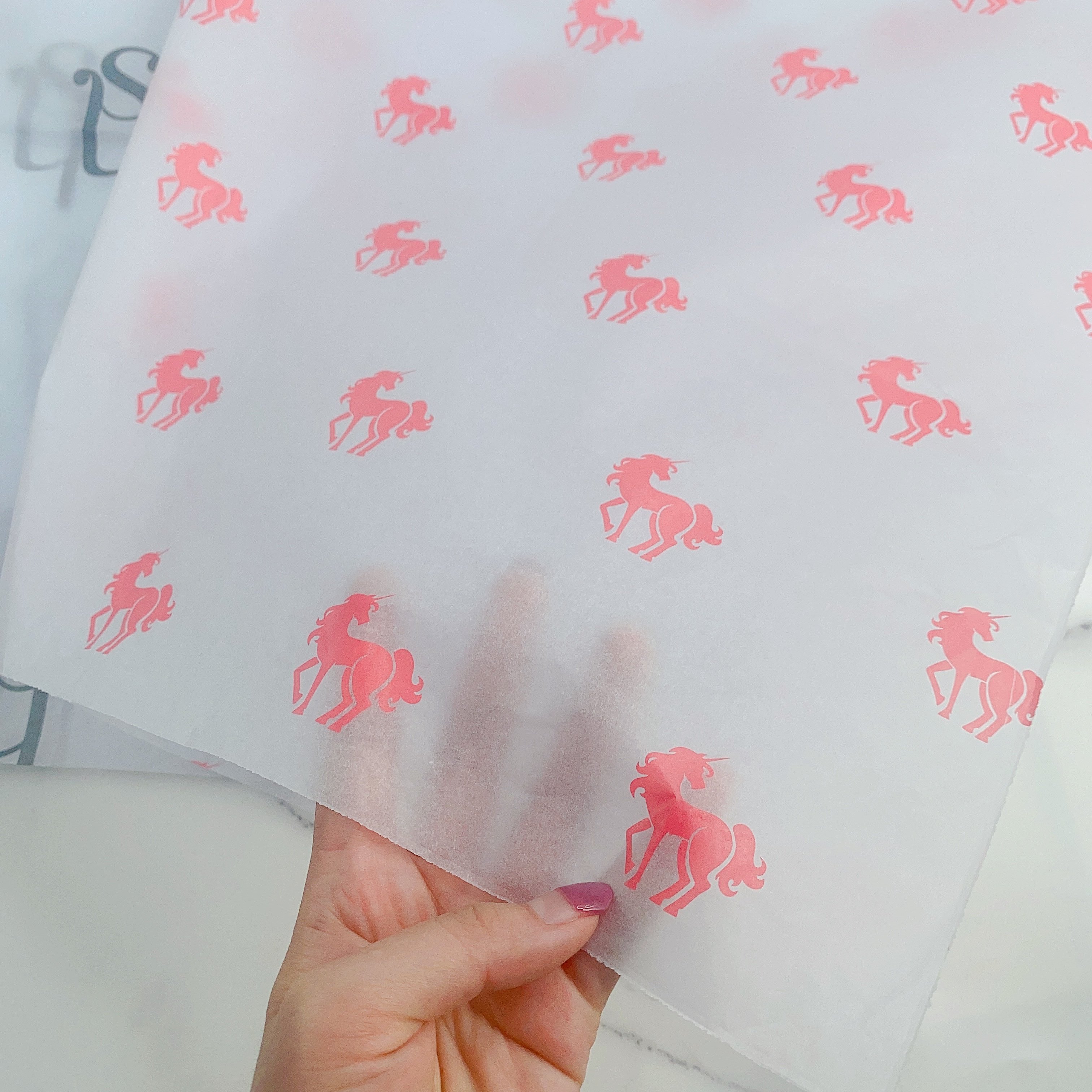17gsm white colored tissue paper with custom design for decoration wrapping packaging high quality recycled colored paper