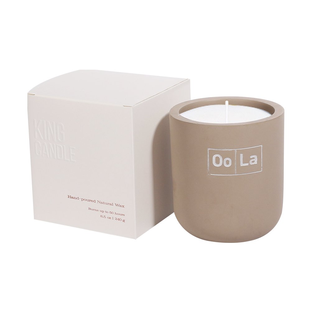 Square paper Cosmetic Candle packaging Gift Box Eco Friendly packaging For Candles Candle packaging With Embossed