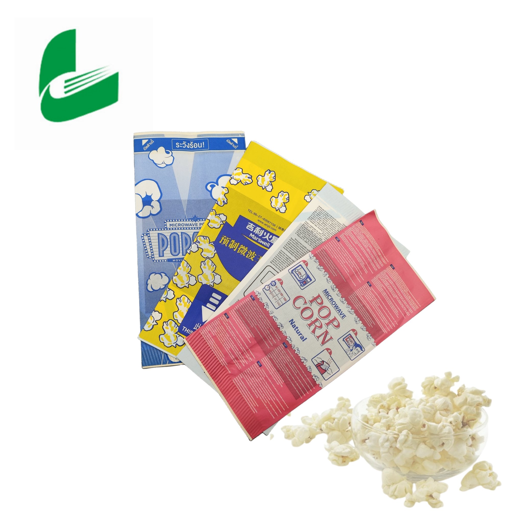 Greaseproof paper Sandwich Cookies Paper Sweet Sugar Free Microwave Popcorn Packaging Paper Bags