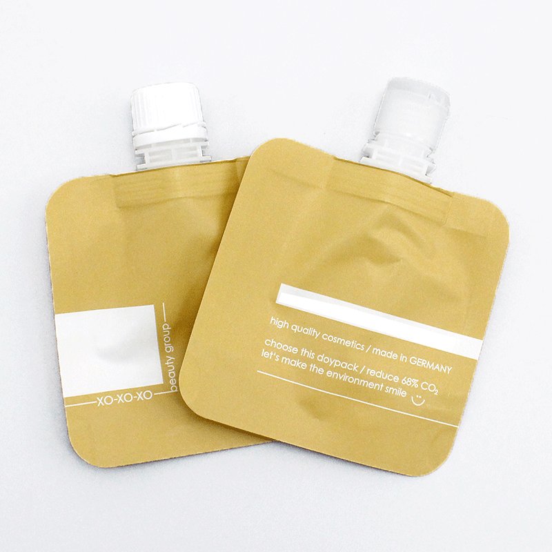 Squeeze Jelly Juice Lotion Cream Shampoo Cosmetics Drink Custom Refill Liquid Packaging Stand Up Spout Pouches Bag with Lid