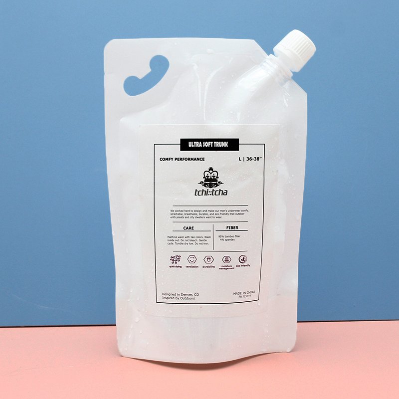 Squeeze Jelly Juice Lotion Cream Shampoo Cosmetics Drink Custom Refill Liquid Packaging Stand Up Spout Pouches Bag with Lid