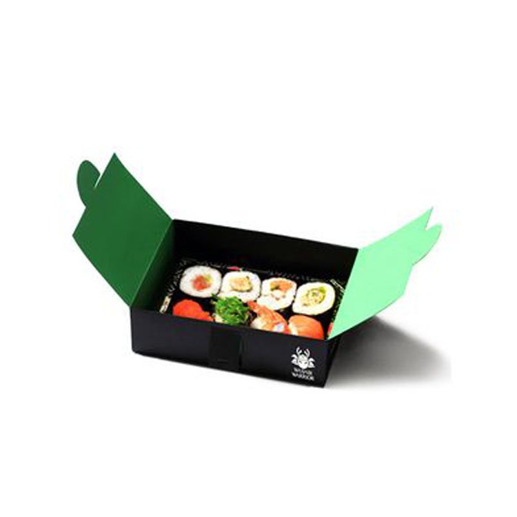 Custom design paper sushi box for takeaway sushi packaging