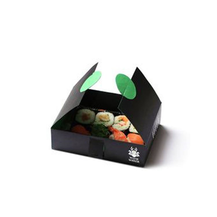 Custom design paper sushi box for takeaway sushi packaging