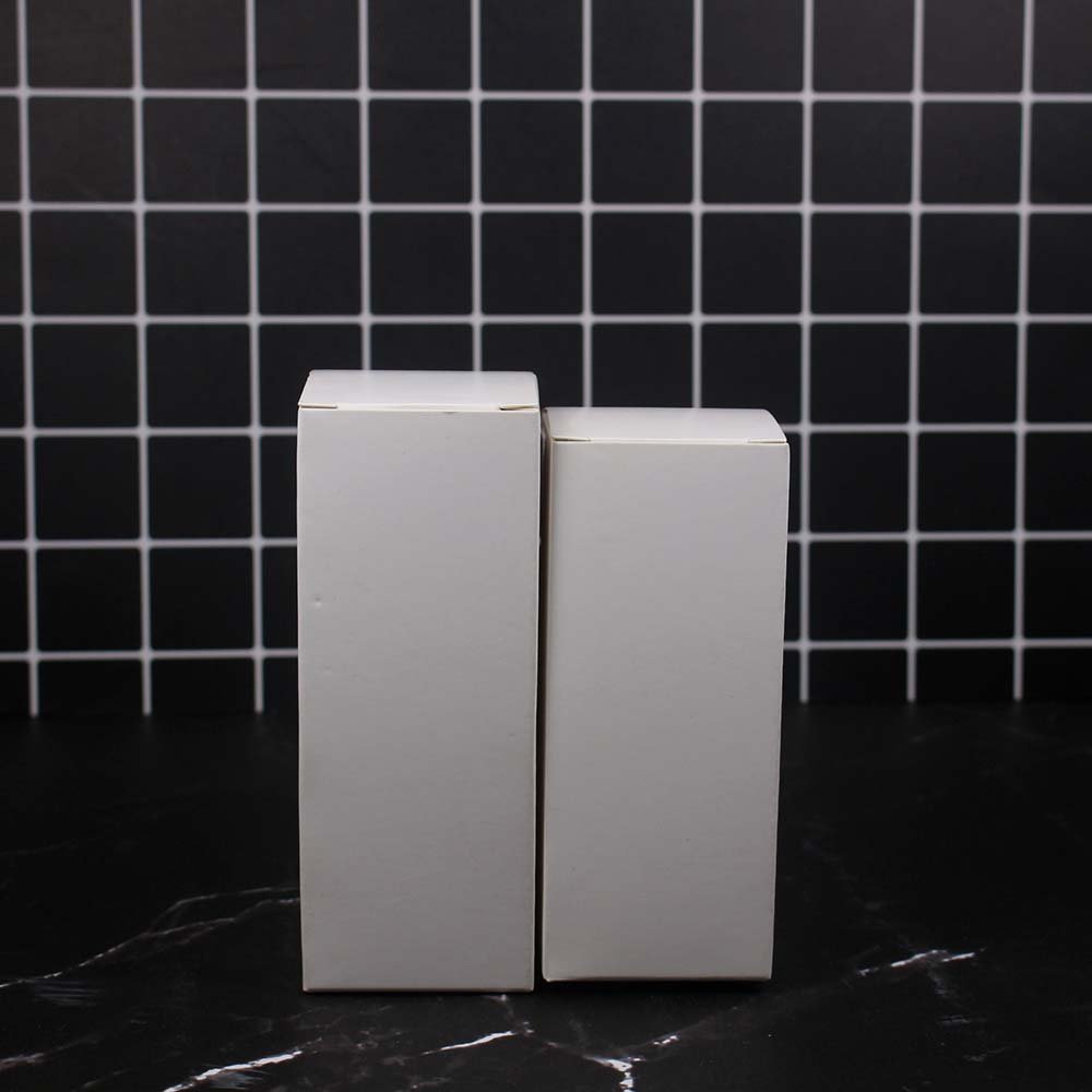 White paper box 51*51*120mm, paper packing for dropper botte/ glass bottle ready to ship