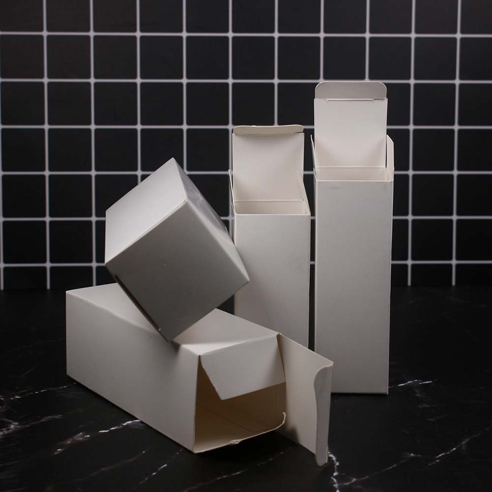White paper box 51*51*120mm, paper packing for dropper botte/ glass bottle ready to ship