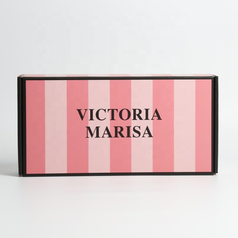 New Design ECO-Friendly Recyclable Kraft Paper Material Luxury Custom Printing Shipping Mailers Box Packaging Apparel Clothing