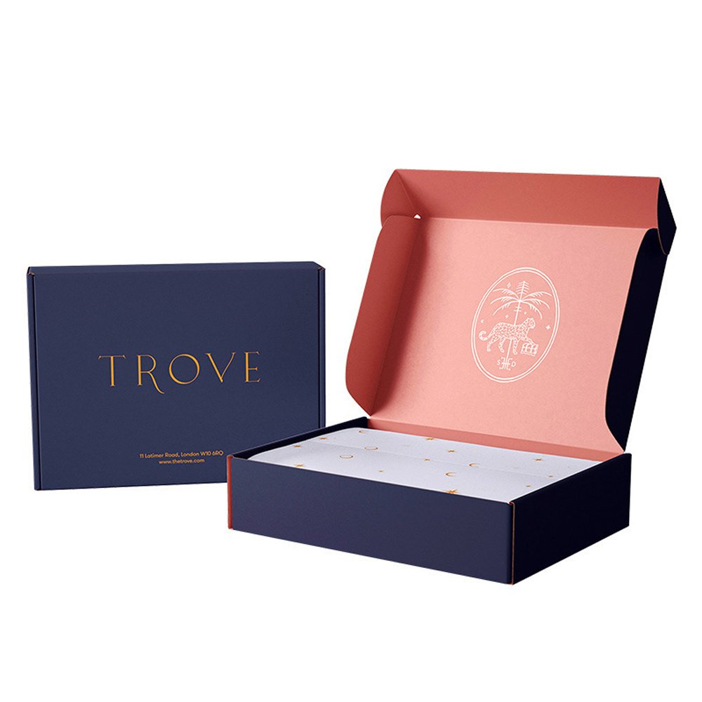 Wholesale Mailing Clothing Mailer Customized Color Printed Package Paper Cosmetic Corrugated Shipping Box With Private Label