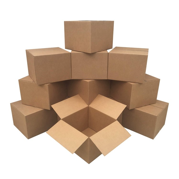 Custom Logo Printed 3 5 7 Layers Mail Moving Carton Corrugated Shipping Paper Box For Packing Delivery