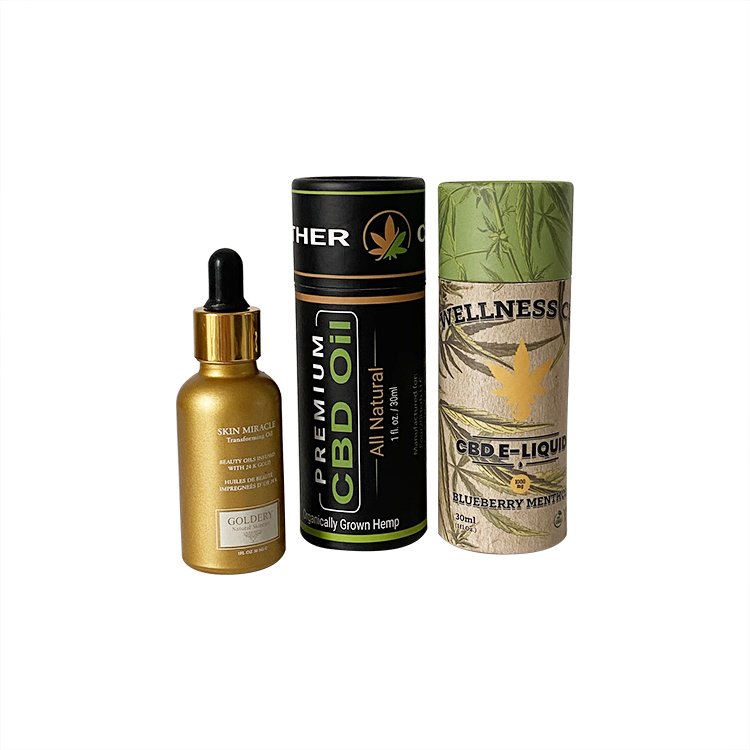 Custom Luxury Round Box Packaging Paper Cylinder Gift Perfumes Rigid Cardboard cosmetics bottle paper packaging Tube