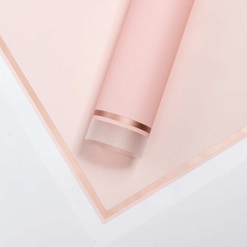 Waterproof floral material wrapping paper Gift moisture-proof special packaging Fashionable thickened packaging paper 57x57cm