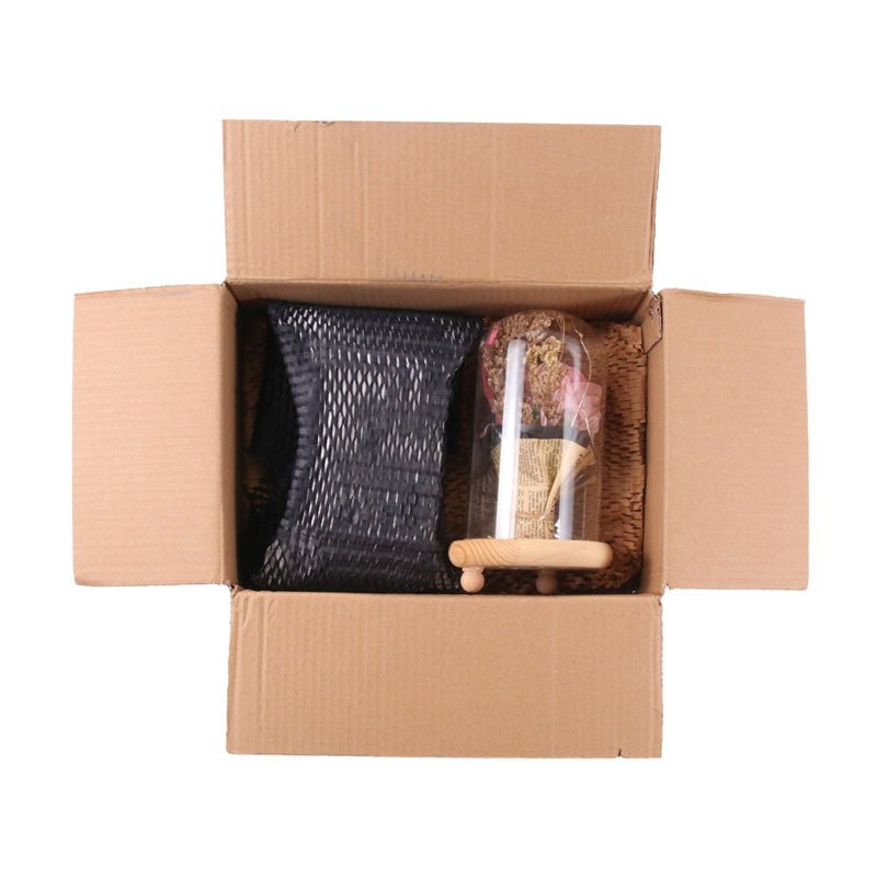 38cm*50m brown hex buffer cushion vellum kraft paper roll packing honeycomb craft packaging kraft wrapping paper honeycomb wrap