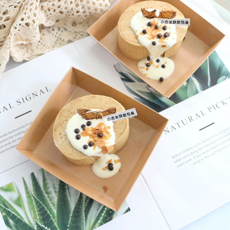 Pastry box for small desserts plastic dessert donuts take away clear plastic dessert box packaging