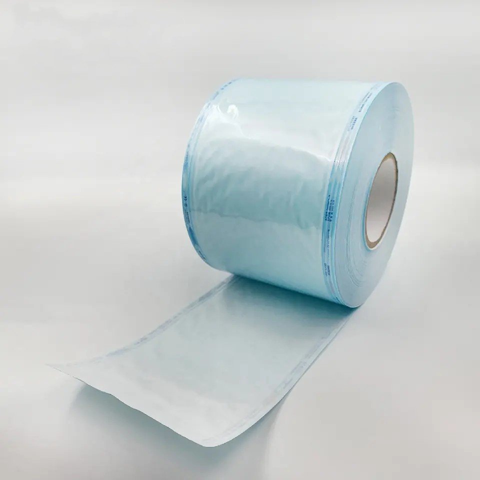 Sterile Autoclave Plastic Paper Bag Dental Sterilization Pouch Roll for Dental Instrument Packaging