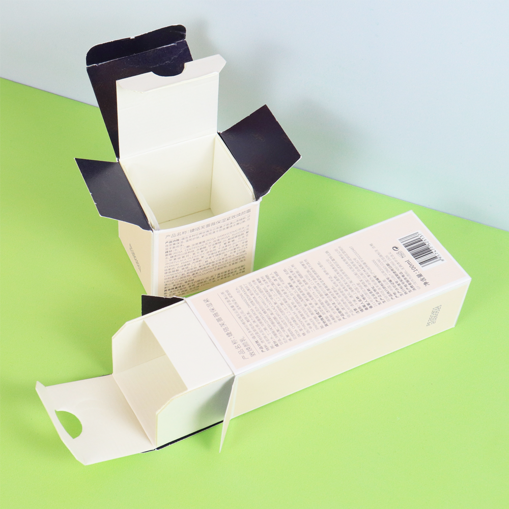 customized printing biodegradable elegant top tuck boxes cosmetic skincare perfumes bottles essential oil packaging paper box