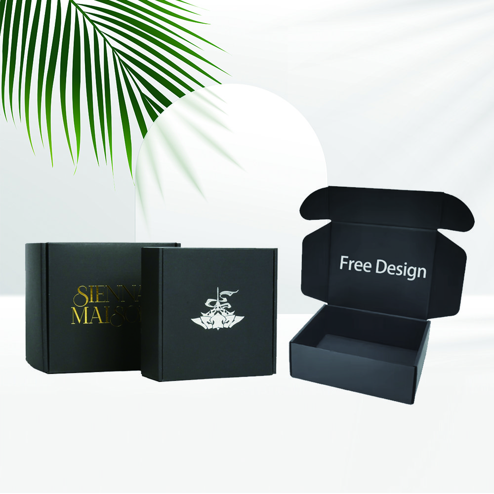 Custom high quality good price corrugated cardboard paper packaging jewelry mailing shipping mail box