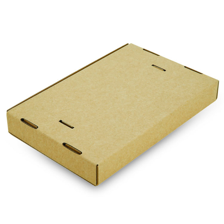Custom Sturdy Kraft Paper Brown Rigid Cardboard Screen Protector Film Cell Phone 3C Electronic Products Packaging Box