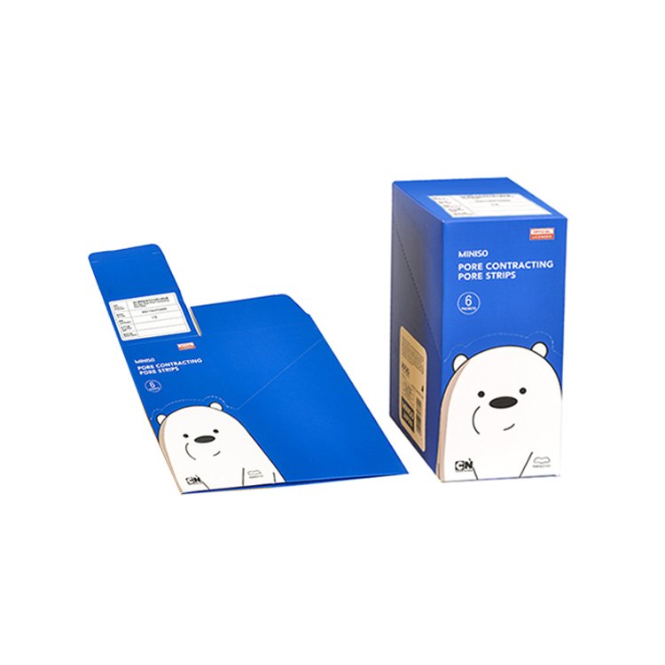 Custom Box for Cosmetic Beauty Skin Care Package Box With Cut The Dotted Line Art Paper Packaging Box With Logo Custom