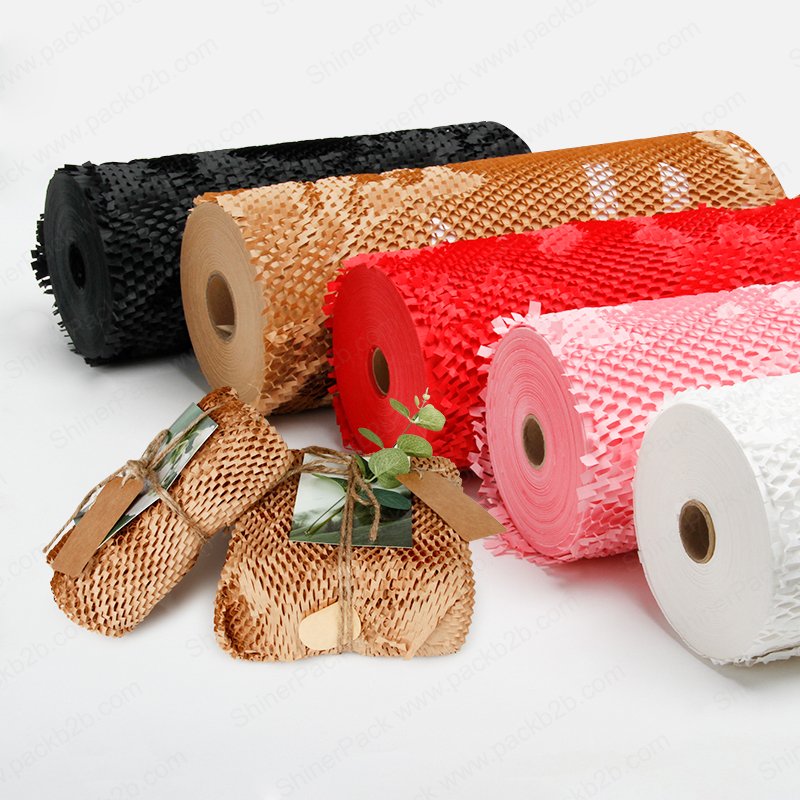 Eco-friendly Good Quality & Hot Sell Kraft Honeycomb Paper Wrap for Gift Packaging