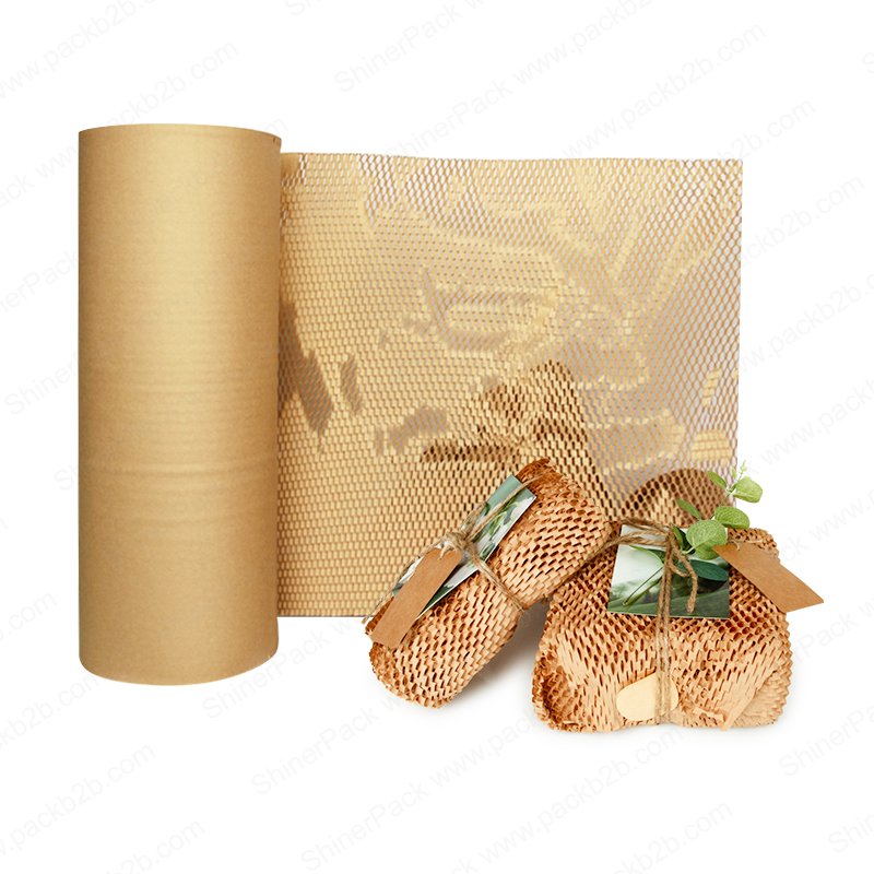 Eco-friendly Good Quality & Hot Sell Kraft Honeycomb Paper Wrap for Gift Packaging