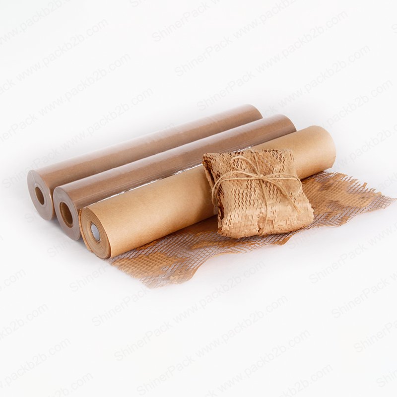 Eco-friendly Good Quality & Hot Sell Kraft Honeycomb Paper Wrap for Gift Packaging