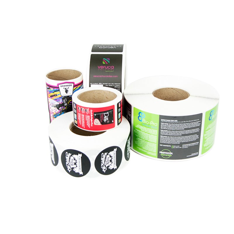 Custom Printed Waterproof Sticker Label Packaging