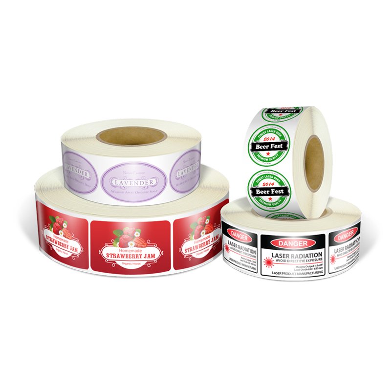 Custom Printed Waterproof Sticker Label Packaging
