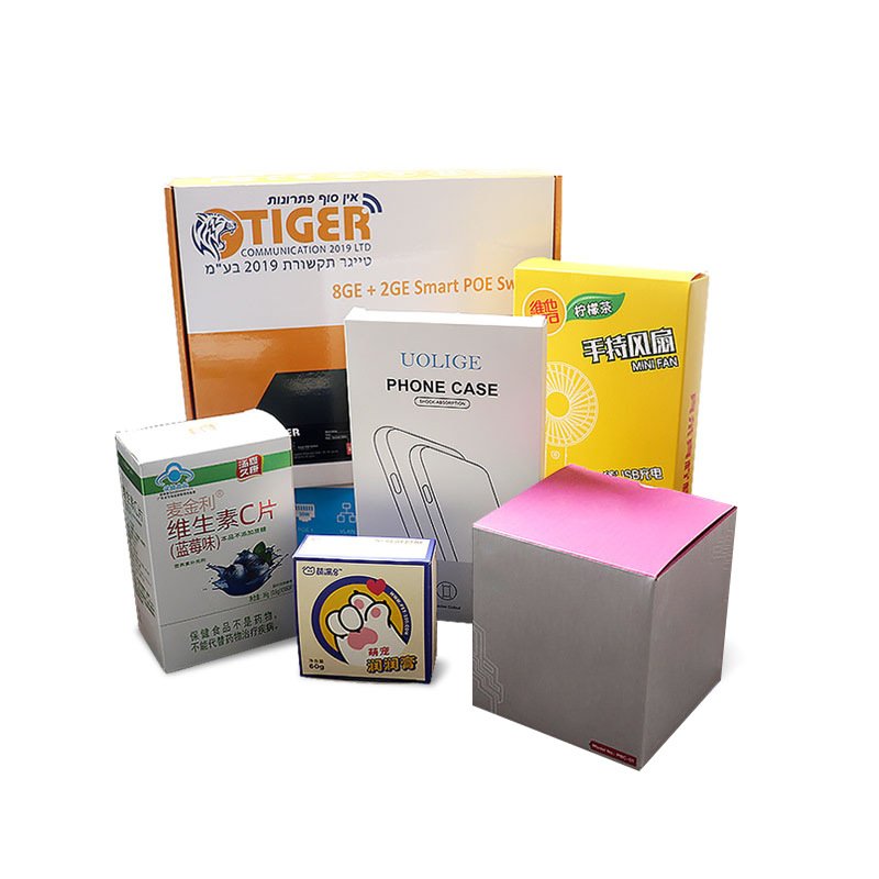 Uv Coating Stamping Embossing Matt Foldable Cardboard Paper Box Makeup Perfume Cosmetic Product Package Box