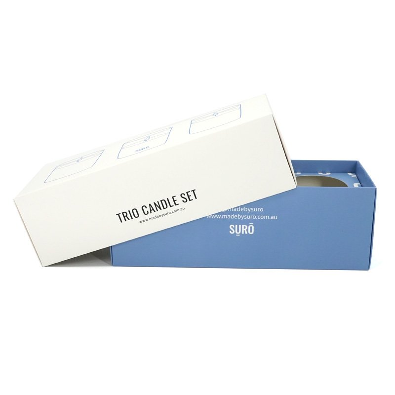 Wholesale Custom Design High Quality Luxury Lid Bottom Cardboard Candle Bottle Jar Box Paper Candle Boxes With Inserts