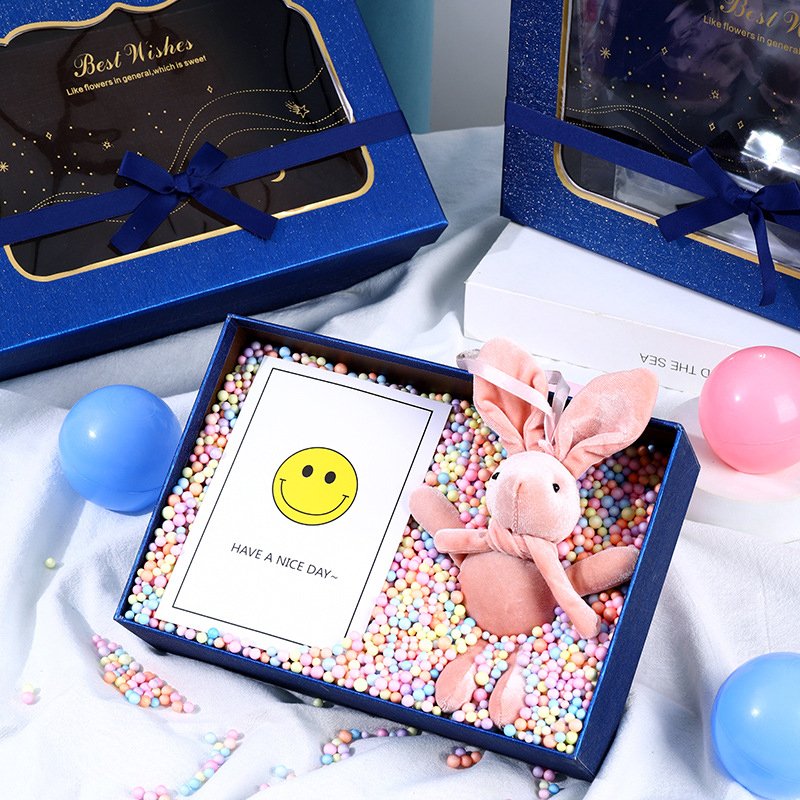 Gift box dolls packaging paper boxes with PVC window