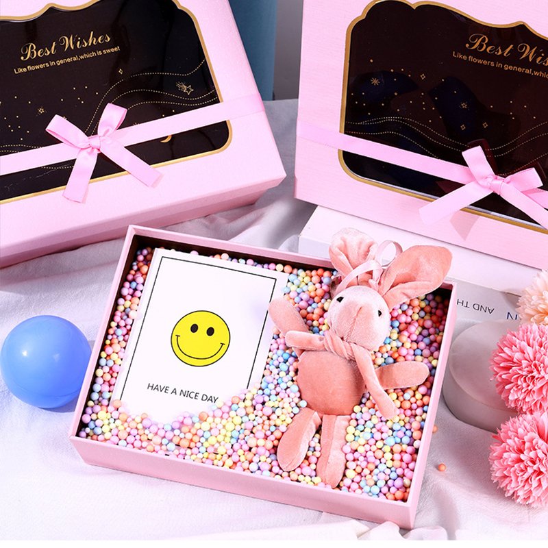 Gift box dolls packaging paper boxes with PVC window