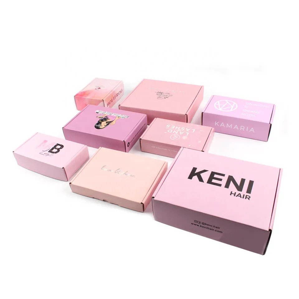 Wholesale Eco Friendly Custom Logo Printed Printing Corrugated Cardboard Mailing Gift Packaging Kraft Paper Shipping Mailer Box