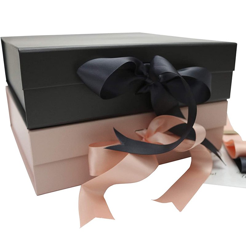 Customize Printing Logo Drawer Cardboard Product Packaging Sliding Paper With Insert rigid box paper box with ribbon