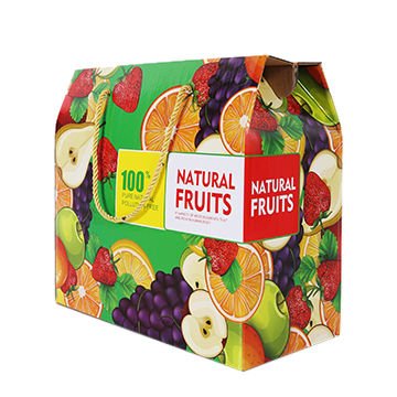 Customized Multi-Size Corrugated Paper Packaging Boxes for Fruit Vegetables Glossy Lamination & Varnishing for Food & Gifts