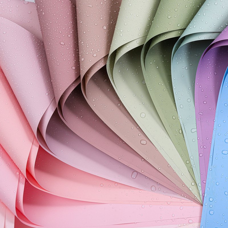 Solid Thick Flower Wrapping Paper Waterproof Floral Bouquet Wrapping Paper Florist Supplies Packaging Paper for Wedding Gift DIY