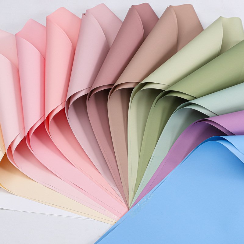Solid Thick Flower Wrapping Paper Waterproof Floral Bouquet Wrapping Paper Florist Supplies Packaging Paper for Wedding Gift DIY