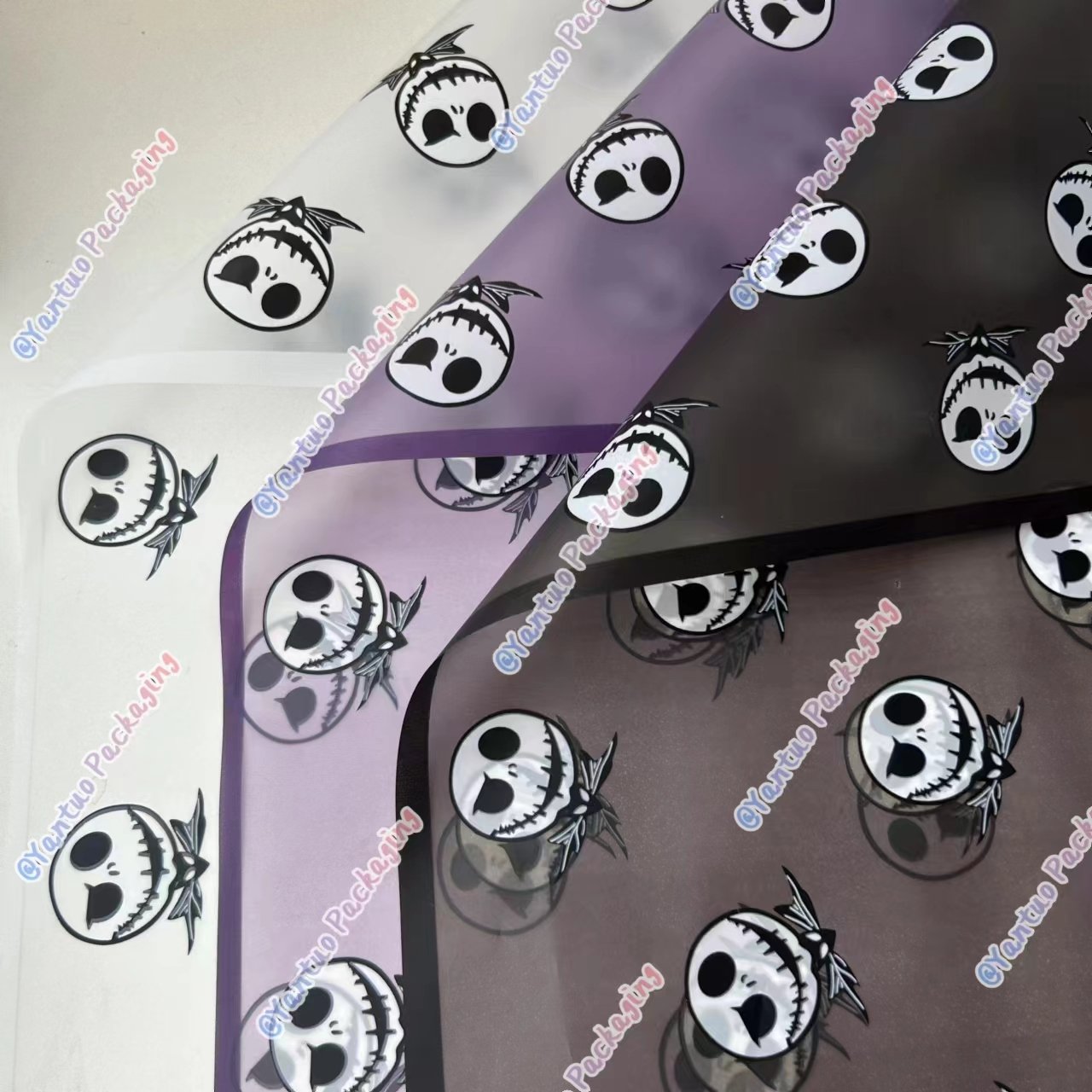 Wholesale Halloween Jack Korean flower wrapping paper waterproof bouquet wrapping paper cartoon flower paper