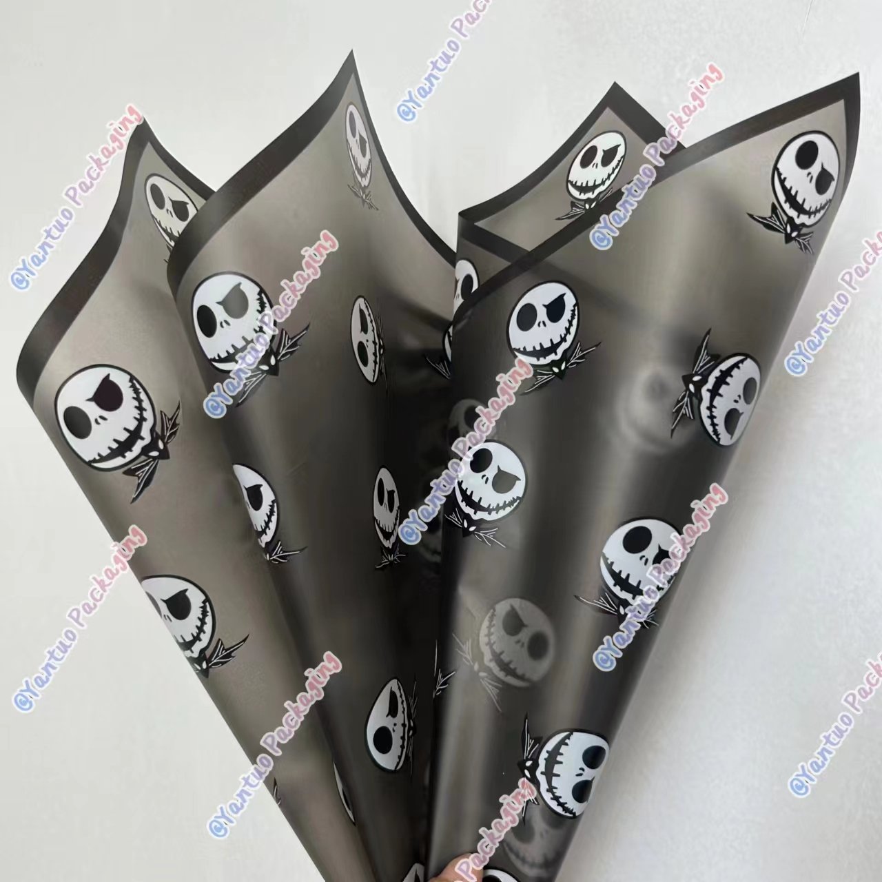 Wholesale Halloween Jack Korean flower wrapping paper waterproof bouquet wrapping paper cartoon flower paper