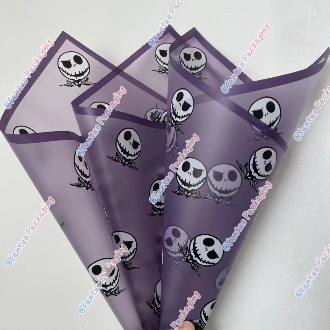 Wholesale Halloween Jack Korean flower wrapping paper waterproof bouquet wrapping paper cartoon flower paper
