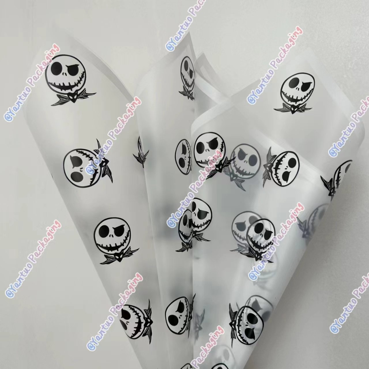 Wholesale Halloween Jack Korean flower wrapping paper waterproof bouquet wrapping paper cartoon flower paper