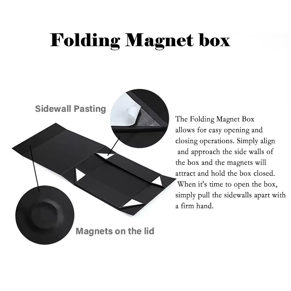 Hot Sale Jewelry Folding Pink Gift Wig Box with Bow Beauty Magnetic Box Cardboard Makeup Packaging for Nail Polish Face Serum