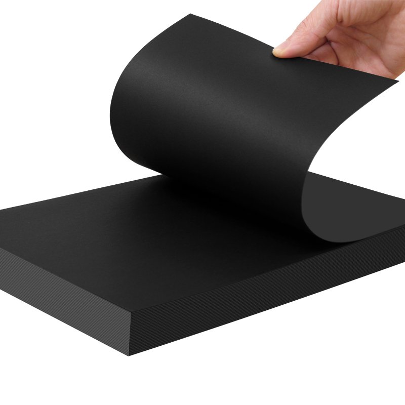A0 A1 300gsm Black Cardstock Paper Sheets Thick DIY Drawing Cardstock Wholesale 250g Painting Paperboard Black Cardboard Paper