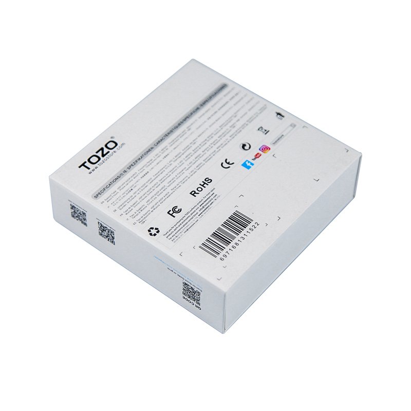 Luxury customize Logo drawer white cardboard packaging paper box electronic packaging earphone packaging box