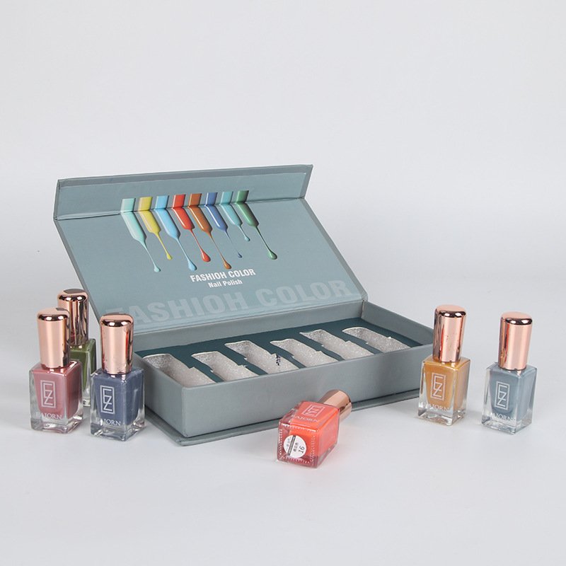 Custom Logo Printing cardboard paper packaging nail polish packing Gift box