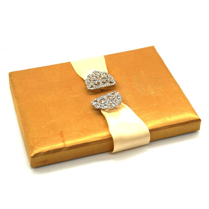 Customize Luxury Silk Wedding Invitation Gift Box Packaging Box For Small Business Luxury Paper Box With Lid