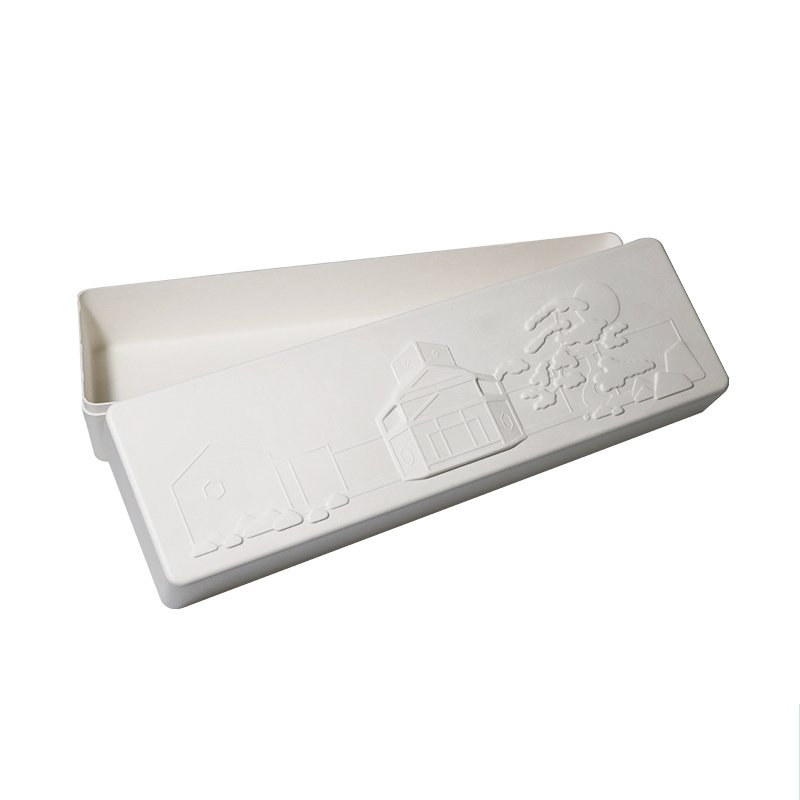 Eco Biodegradable Custom Printing Color Luxury Lipstick Cosmetics Sugarcane Bagasse Paper Molded Pulp Tray Packaging With Lid
