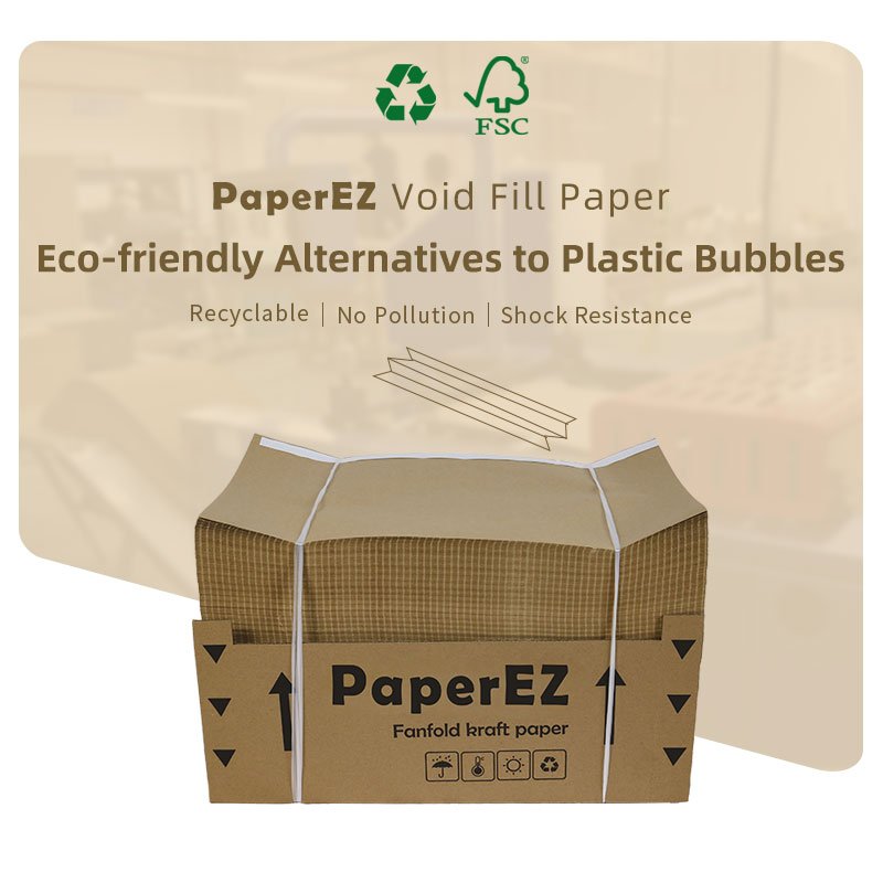ULINEpak Fanfold Paper Void Fill Material for Protective Packaging