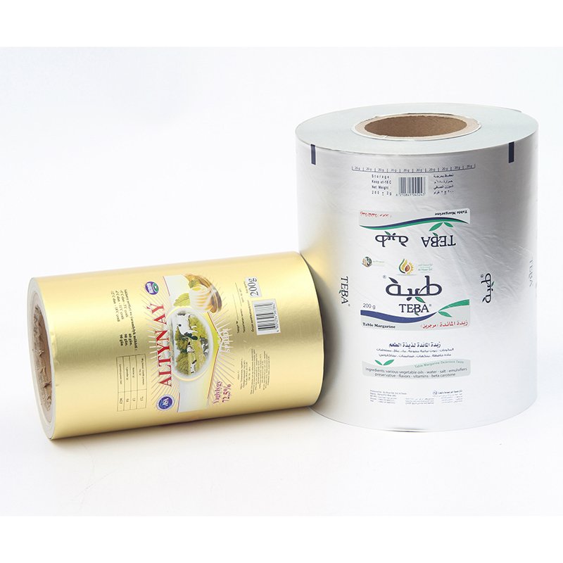 8011 Composited Foil Greaseproof Butter Wrapping paper Roll Aluminum paper packaging